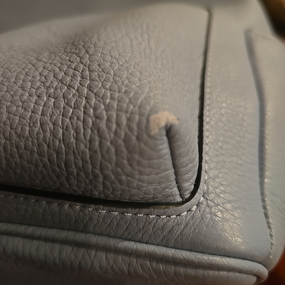 KATE SPADE Leila Dusty Blue Leather Medium Domed Backpack - Picture 14 of 16